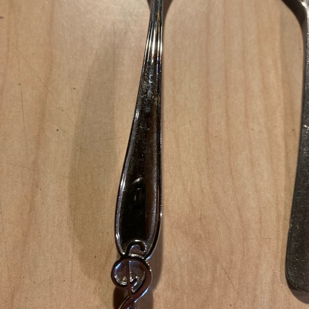 Silver Tea Infuser and Spoon Set - Picture 4 of 5